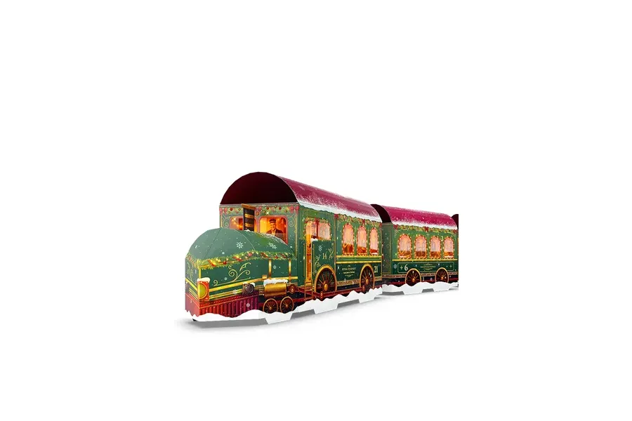 Rituals Premium Adventskalender 2026 als grüner Zug Rituals Express mit Waggons
