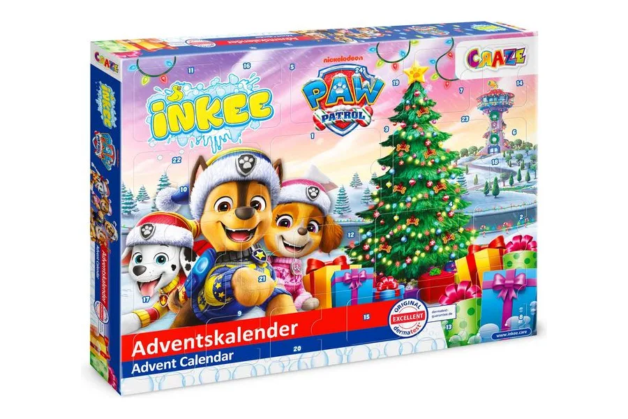 CRAZE INKEE PAW Patrol Adventskalender mit Badeüberraschungen für Kinder ab 3 Jahren