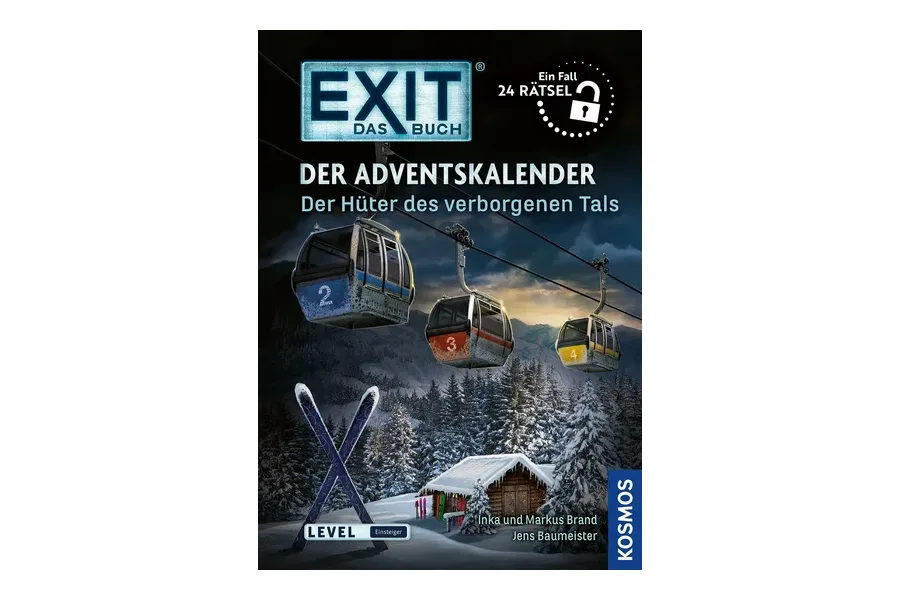 KOSMOS EXIT Das Buch Der Adventskalender Der Hüter des verborgenen Tals mit Seilbahn und Skihütte