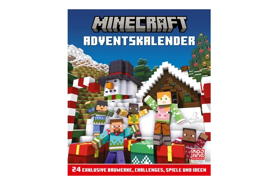 Minecraft Adventskalender Buch von Schneiderbuch mit 24 exklusiven Bauwerken, Challenges und Spielen
