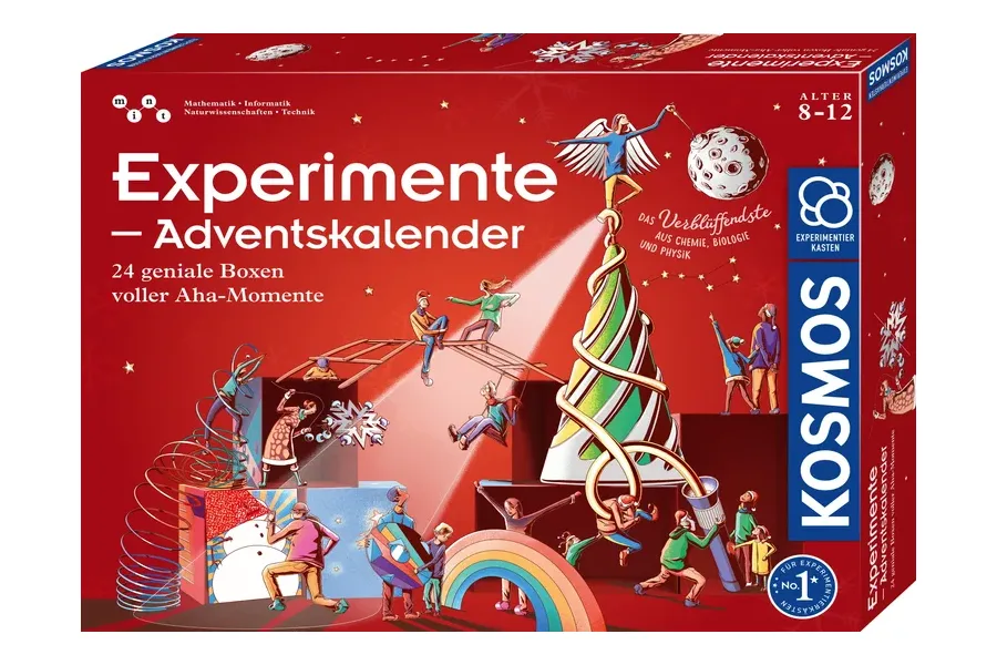 Kosmos Experimente-Adventskalender 2026 für 8 bis 12 Jahre mit 24 Experimentierboxen