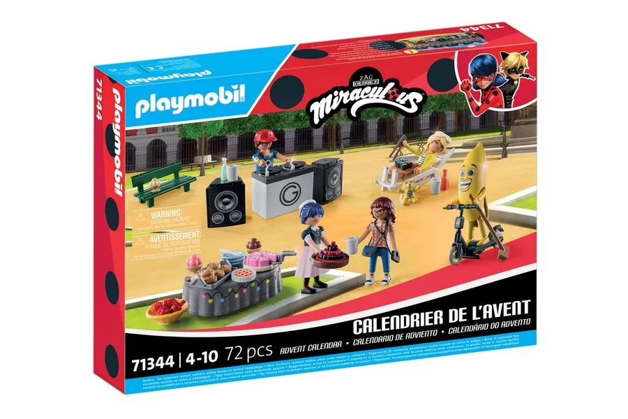 Playmobil Adventskalender Miraculous Picknick in Paris 71344 mit Marinette, Adrien und DJ-Pult