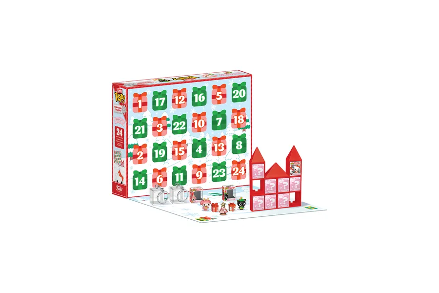 Funko Bitty POP Hello Kitty Countdown-Kalender mit aufgebautem Schloss-Display und Minifiguren