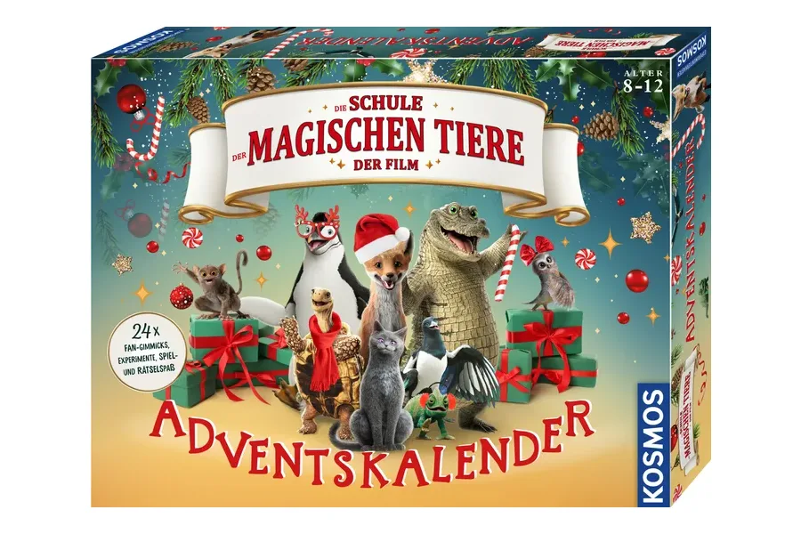 Kosmos Adventskalender Die Schule der magischen Tiere der Film mit Fuchs, Krokodil und Schildkröte